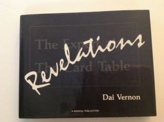 Dai Vernon Revelations Expert At The Card Table Magic Rare Classic Oop