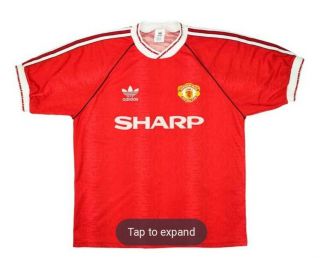 Rare Manchester United 1990 - 1992 Home Football Shirt Xl 46 " Chest