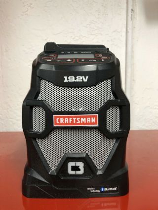 Craftsman C3 19.  2 Volt Bluetooth Radio - Rare Gently.