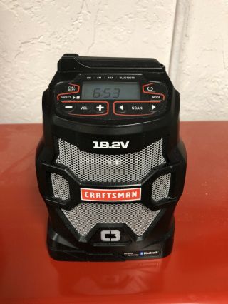 Craftsman C3 19.  2 Volt Bluetooth Radio - Rare Gently. 2