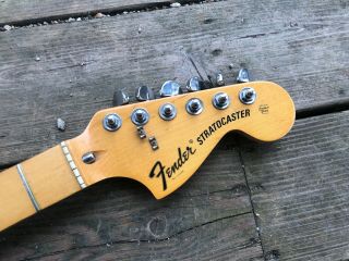 Vintage 1972 - 1976 Fender Stratocaster Neck Maple Grover Tuners RARE 2