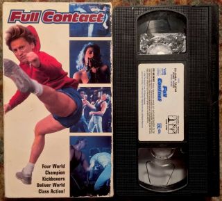 “full Contact”1992 Vhs (94583) Rare Kickboxing Martial Arts Film