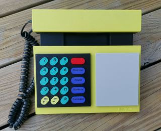 Beocom 750 Rare Yellow B&o Bang And Olufsen Cord Phone Danish Version