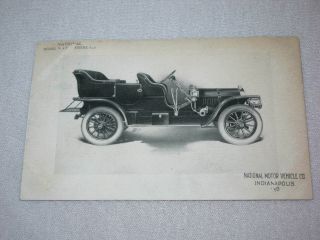 1908 Antique Ford Model N Car Postcard National Motor Vehicle Co.  Indianapolis