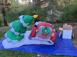 Rare Gemmy Christmas Inflatable Mickey And Minnie Musical Lightshow Prototype