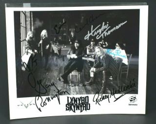 Lynyrd Skynyrd Signed Autograph 8x10 Rare Photo