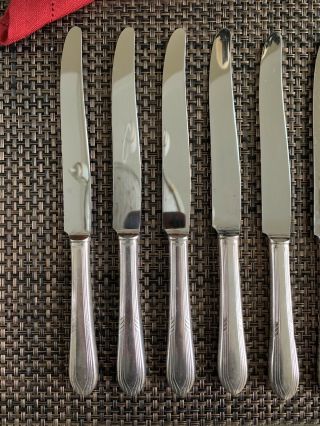 1936 Wm.  Rogers Fascination Silver Plated International Silver Knives 2