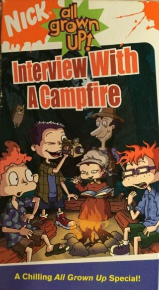 Rare Rugrats All Grown Up Interview With A Campfire Vhs Tape Nickelodeon