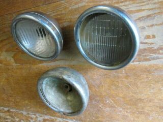 1930 1931 Model A Ford Cowl Lights Side Lamps Stainless Antique Car Headlight T