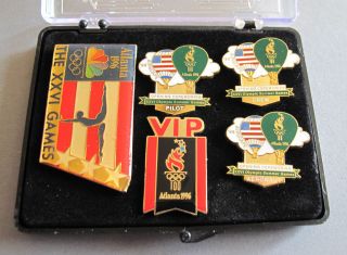 Set Of 4 Rare Atlanta 1996 Summer Olympic Pin Badge