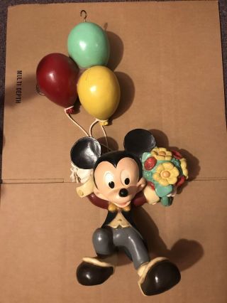 Disney Disneyland Big Fig Balloon Mickey Mouse Big Statue " Extremely Rare ".