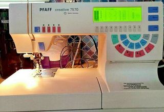 Pfaff Creative 7570 Sewing Machine Rare.  Great
