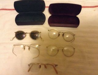 Misc Vintage Glasses And Glass Cases