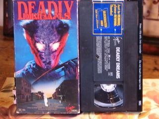 1988 Horror (vhs) Deadly Dreams - Virgin Vision - Rare Deleted Title