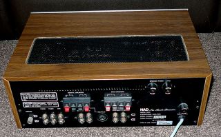 Rare Nad 3030 Stereo Integrated Amplifier in wood case and metal faceplate 3