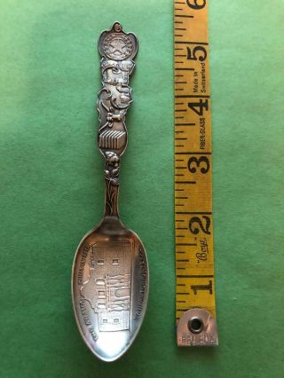 Antique Sterling Silver Spoon The Alamo Built In 1718 San Antonio Texas 19 Grams