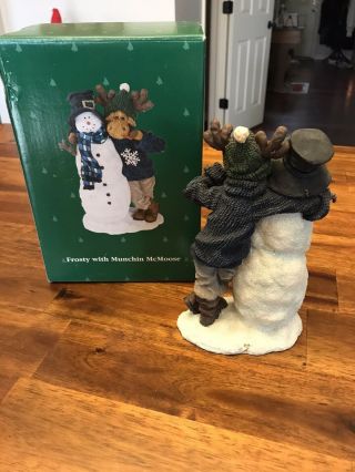 BOYDS MOOSE TROOP FROSTY WITH MUNCHIN MCMOOSE - Rare Piece.  1st Edition 2