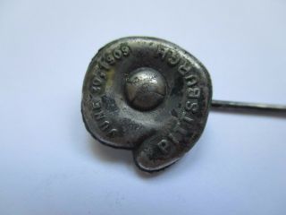 RARE VINTAGE 1909 PITTSBURGH PIRATES FORBES FIELD OPENING DAY STICK PIN 2