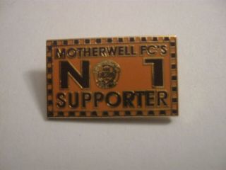 Rare Old Motherwell Scottish Football Club Enamel Brooch Pin Badge