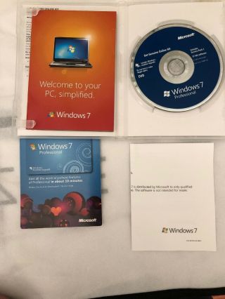 Rare Collectible Microsoft Windows 7 32/64bit 