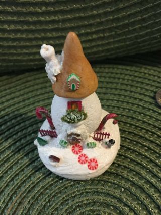Handmade Miniature Ginger Bread Fairy House Vintage Ooak By O 