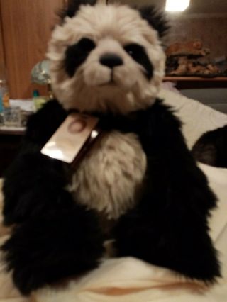 Charlie Bears Tea Leaf Panda.  Rare.  Ltd Edition Of Only 600.  2014
