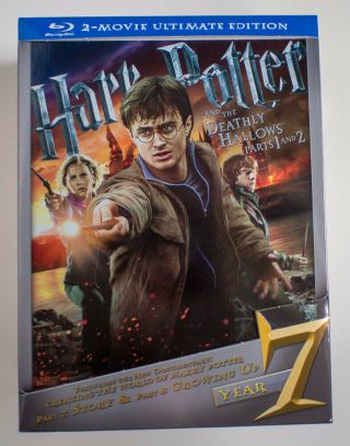 Harry Potter & The Deathly Hallows Parts 1&2 Ultimate Edition Blu - Ray Rare Oop