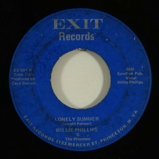 Willie Phillips & The Wisemen " Lonely Summer " Ultra Rare Sweet Soul 45 Exit Mp3