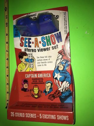 Marvel Comics Group Captain America Kenner See A Show Vintage 1966 Read Details