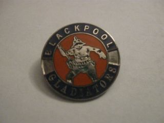 Rare Old Blackpool Glad Arlfc Rugby League Football Club Enamel Brooch Pin Badge