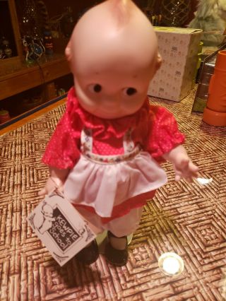 Vintage Jesco Kewpie Goes To School Doll With Tags And Stand