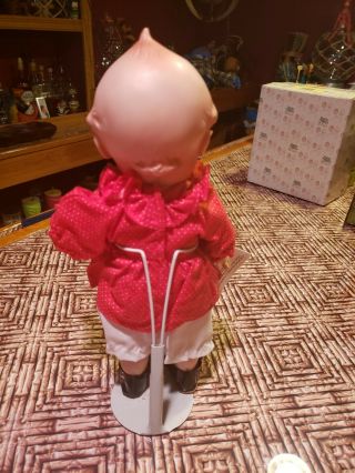 Vintage Jesco Kewpie Goes To School Doll with Tags and Stand 3