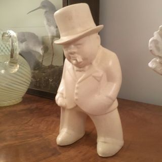 Rare Bovey Pottery Our Gang - The Boss / Winston Churchill Figure Ww2 Wwii
