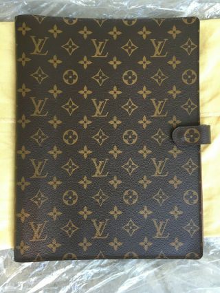 Louis Vuitton A4 Gm Agenda Cover Planner Notebook Diary Very Rare