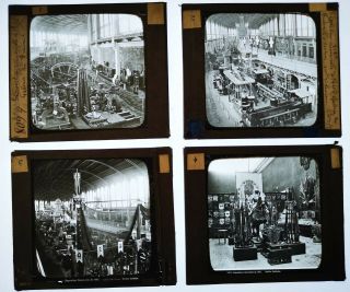 Rare Set 25 Photographic Magic Lantern Slides Paris Exposition Universelle 1867