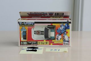 C - 301 Headmaster Jr.  Goshooter Shuta Go Mib Transformers G1 Takara Vintage Rare