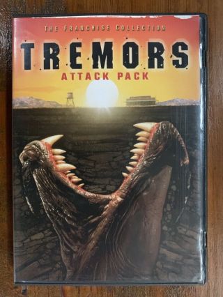 Tremors Attack Pack Rare Us Dvd 4 Film 1 2 3 4 Set Cult Monster Movie Classic