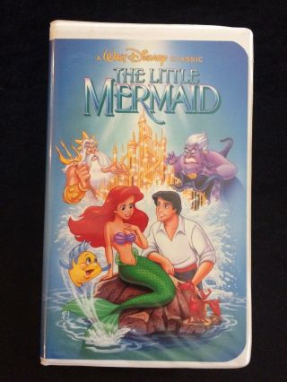 The Little Mermaid Disney Black Diamond Vhs Tape Rare Banned Cover