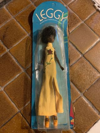 Leggy Doll Sue Black African - American Fashion Doll Hasbro 1972 Rare Nib