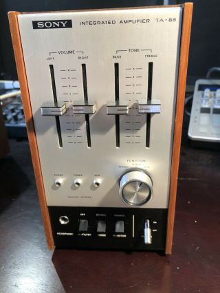 Sony vintage stereo system TA - 88,  ST - 88 and rare SQA - 100 Decoder Amplifier 3