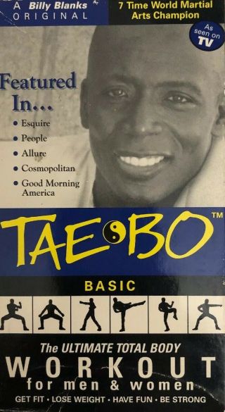 Tae Bo Live Basic Workout Vhs Video Tapes - - Rare Vintage - Ship N 24 Hours
