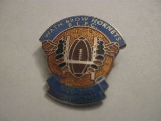 Rare Old Wath Brow Arlfc Rugby League Football Club Enamel Brooch Pin Badge