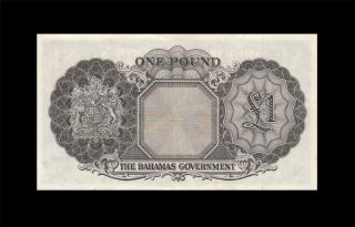 1953 BRITISH COLONY BAHAMAS QEII 1 POUND RARE 