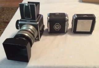Hasselblad Medium Format Slr Film Camera With Lens Kit And Rare Antique