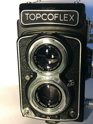 Rare Topcoflex Twin Lens Camera For 120 Film