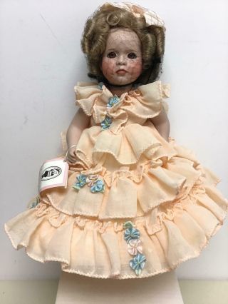 Very Rare 1993 Wendy Lawton 13.  5 " Porcelain Doll - Little Colonel Ii (le 5/20)