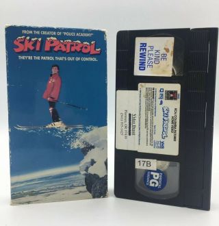 Ski Patrol (vhs) 1989 Rare & Oop Ex - Rental Movie Like Police Academy