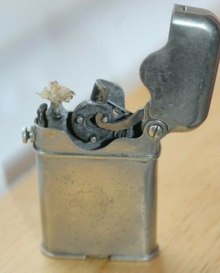 Rare Vintage Thorens Alpacca Semi Automatic Lighter With 1920 Patent