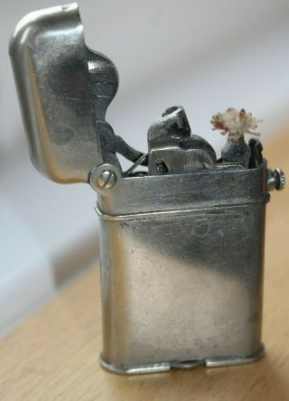 RARE VINTAGE THORENS ALPACCA SEMI AUTOMATIC LIGHTER with 1920 PATENT 2