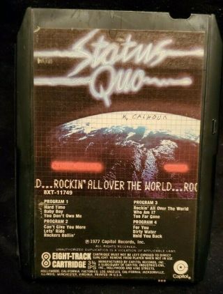 Rare Vintage 1977 Status Quo " Rockin 